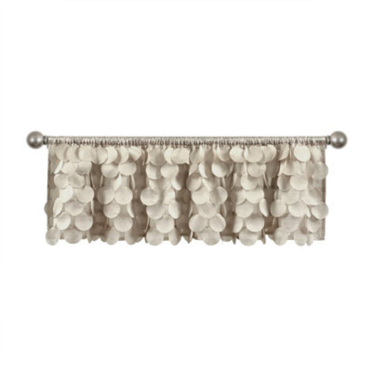 Gigi Solid Color Scalloped 70 Window Valance