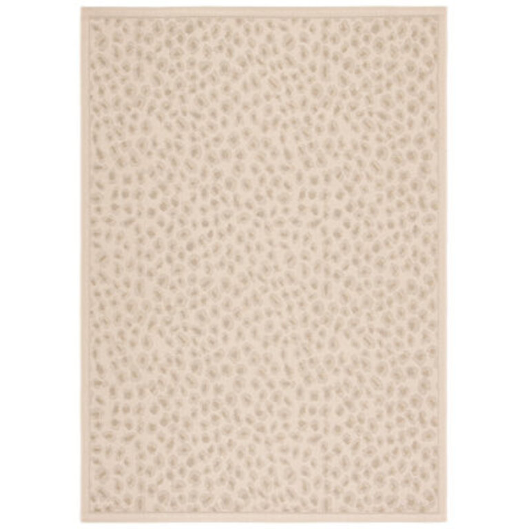 Hughie Animal Print BeigeGold Indoor  Outdoor Area Rug