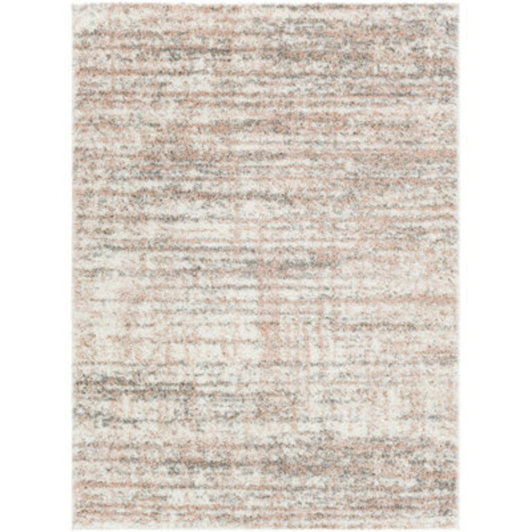 Mciver Power Loom CreamMedium GrayPale PinkLight Gray Pink Rug