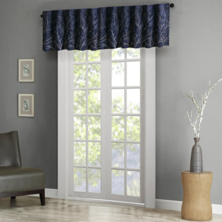 Andora Faux Silk Embroidered Single Window Valance