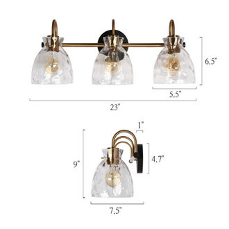 Almine 3 - Light Dimmable Vanity Light