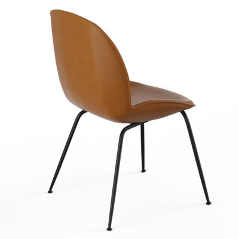 Amelie 18 H Faux Leather Upholstered Metal Side Chair