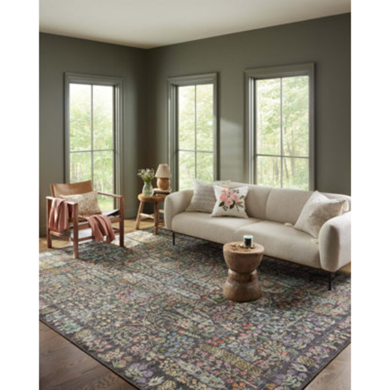 Rifle Paper Co X Loloi Maison Grove Blue Area Rug