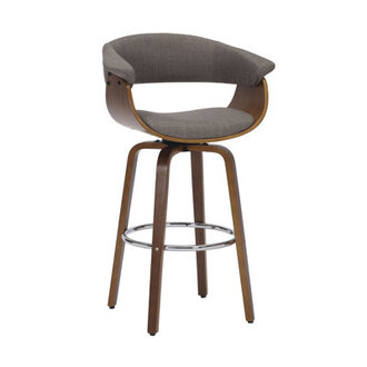 Avaan Anvar Swivel 285 Fabric Bar Stool
