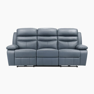 Kaniel 865 Transitional Power Double Reclining Sofa - Power Reclining Sofa with Top Grain Leather Upholstery Dual Power Reclining Integrated USB Ports and Metal-Reinforced Frame