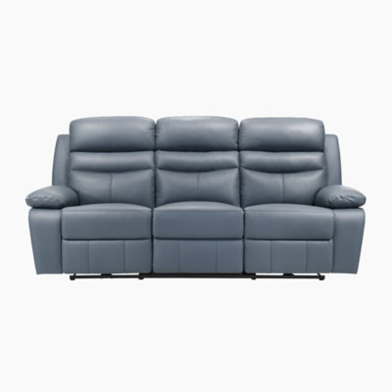 Kaniel 865 Transitional Power Double Reclining Sofa - Power Reclining Sofa with Top Grain Leather Upholstery Dual Power Reclining Integrated USB Ports and Metal-Reinforced Frame