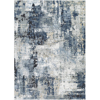 Cosey Abstract NavyGray Area Rug