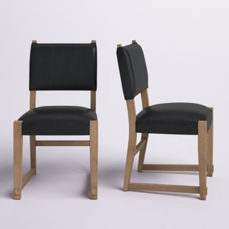 Iresha 18 H Faux Leather Upholstered Side Chair