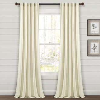 Bruno Cotton Blend Semi Sheer Curtain Pair