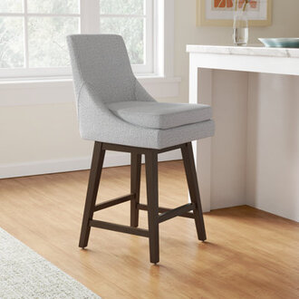 Zahara Upholstered Swivel Counter  Bar Stool