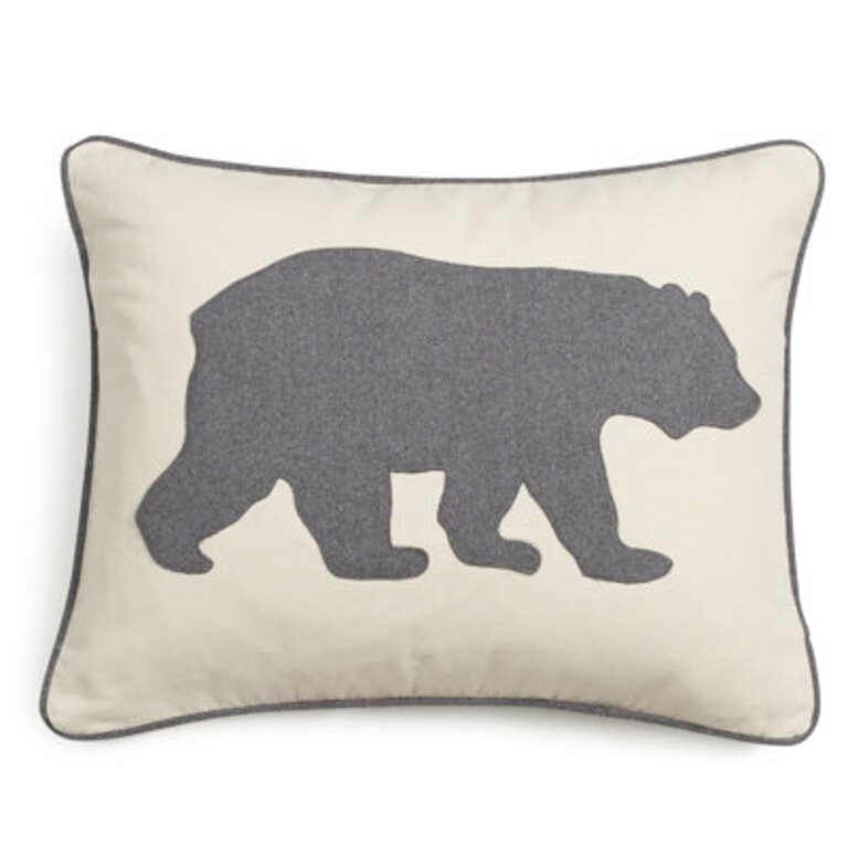 Eddie Bauer Bear Felt Throw Pillow