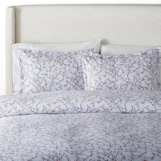 Aura Sateen Floral Duvet Cover Set