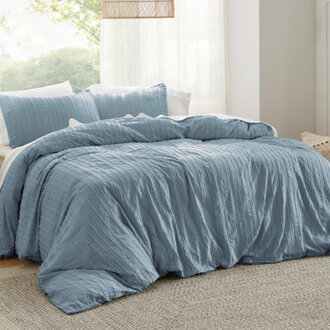 Essential Bedsure Shabby Elegance Striped Tufted Duvet Cover GentleSoft