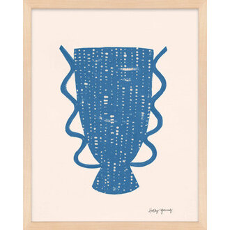 Blue Vessel 6 by Holly Young - Framed Wall Art