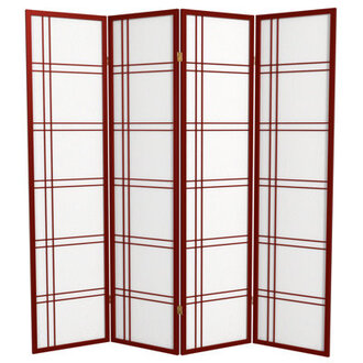 Keitez 6 ft Tall Folding Rice Paper Room Divider