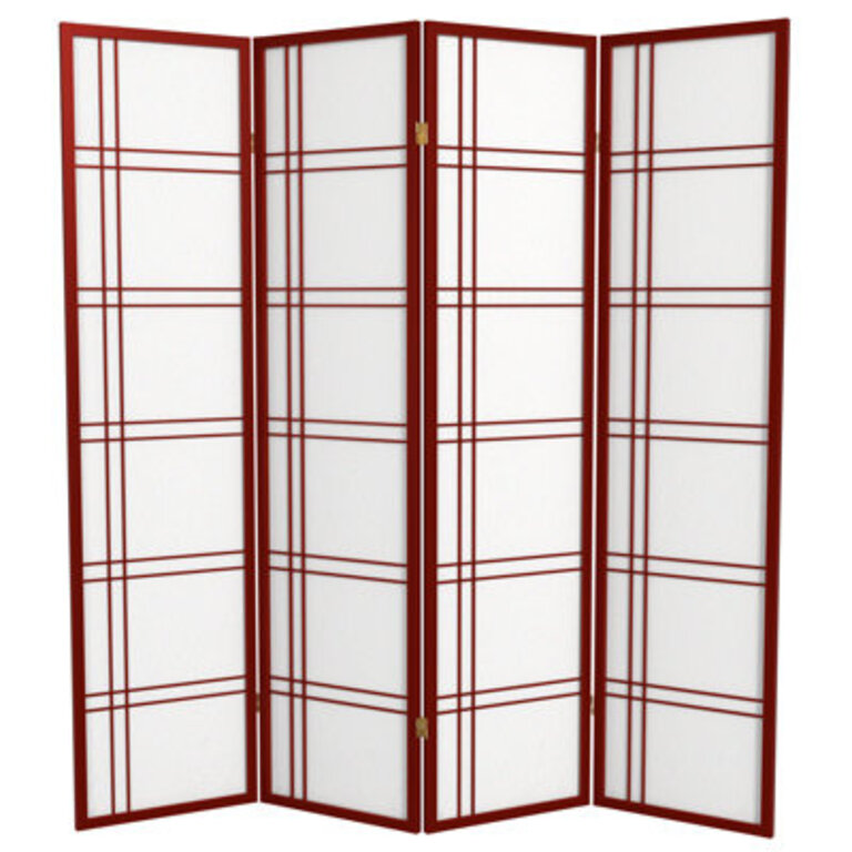 Keitez 6 ft Tall Folding Rice Paper Room Divider