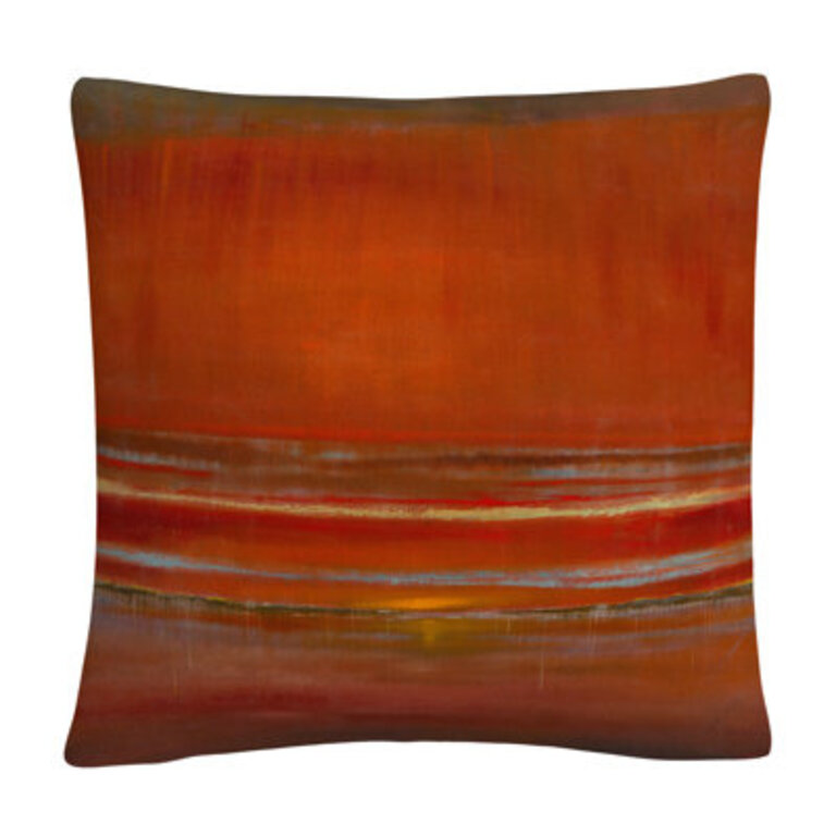 Masters Fine Art Horizon Decorative Square Pillow Cover  Insert