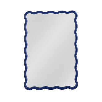 Allurine Solid Wood Wavy Wall Mirror