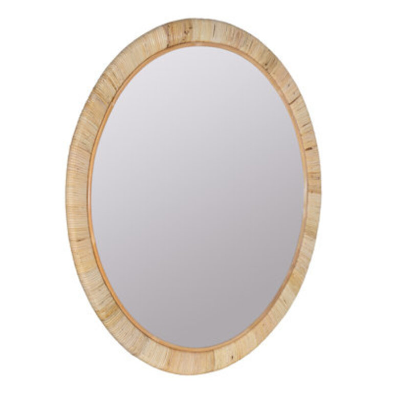 Cheshunt Rattan Flat Wall Mirror