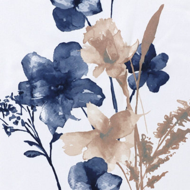 Peshy Floral Printed 100 Blackout Window Treatment Curtains Thermal Grommet Curtains for Bedroom with Black Liner