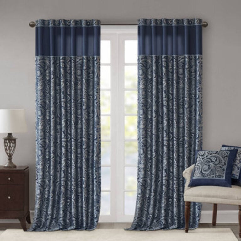 Aubrey Jacquard Curtain Panel Pair