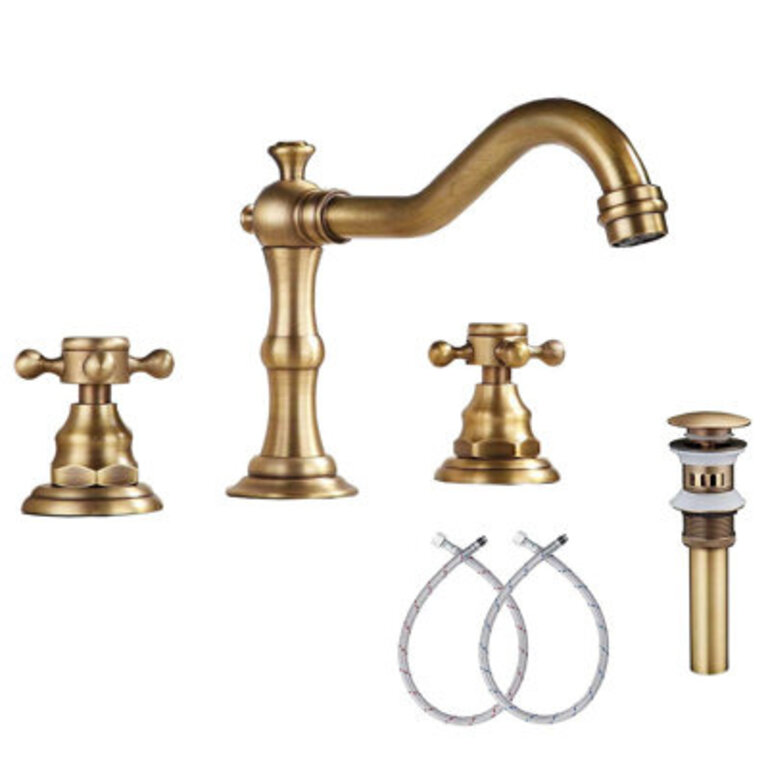 Widespread 2-handle Bathroom Faucet with Drain Assembly