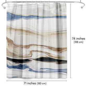 Abstract Shower Curtain Abstract by Lisa Nohren