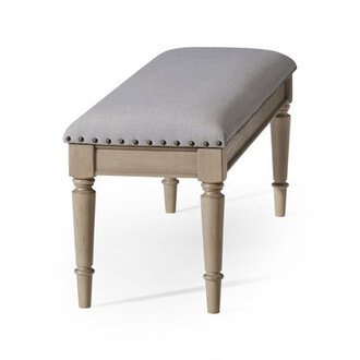 Maven Lane Elizabeth Traditional Upholstered Wooden Bench