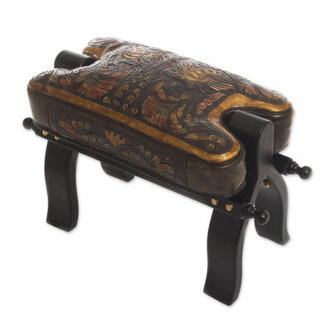 Higginsport Solid Wood Accent Stool