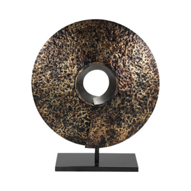 Iron Modern Textured Round Decorative Statue - 1575 x 1575 x 185