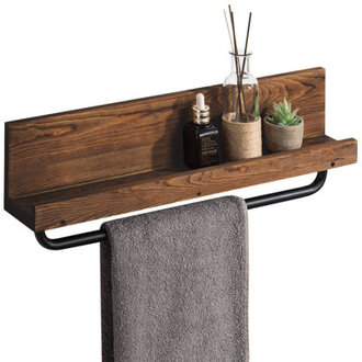 Wood 1 Wall Towel Rack