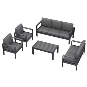 Arnhildur Aluminum 7 - Person 5 Piece Sofa Seating Group with Cushions