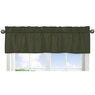 Woodland Camo Dark Green 54 Window Valance By Sweet Jojo Designs