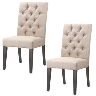 Tranaya 25 Wide Tufted Side ChairAccent chair with Button TuftingLiving room chair with wood frame