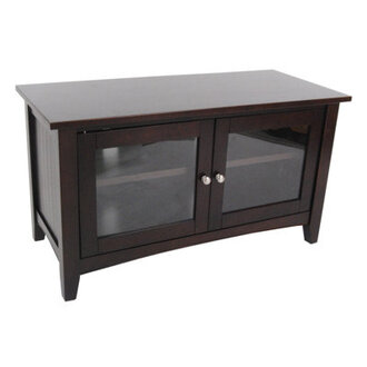Ratcliff 36 Wide Cottage Beach House Design TV Stand with Glass Cabinet