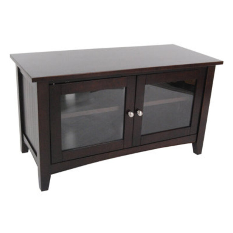 Ratcliff 36 Wide Cottage Beach House Design TV Stand with Glass Cabinet