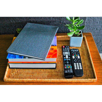 Artifacts Rattan Rectangular Flat Tray