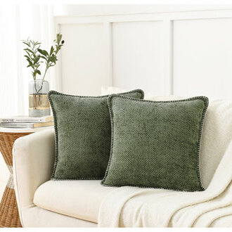 Farmhouse Pillow Covers Modern Farmhouse Square Textured Stitched Edge Throw Pillow Cover