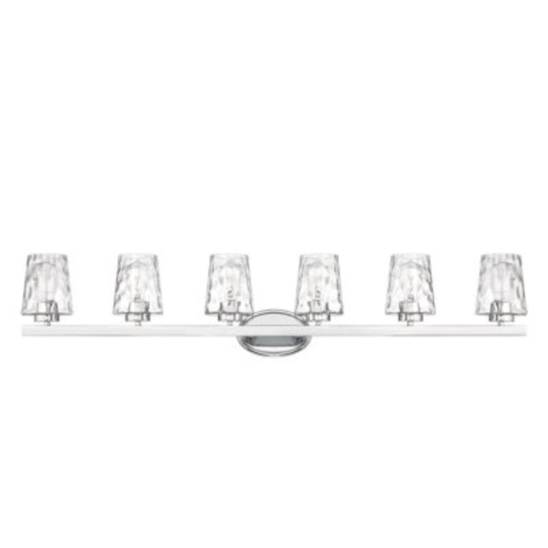 Saratoga 6 - Light Bathroom Steel Dimmable Vanity Light