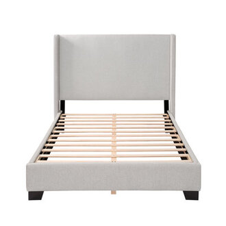 Reinette Upholstered Wingback Platform Bed