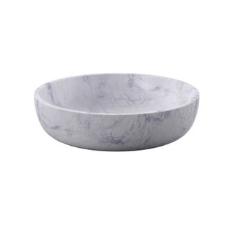 North Widcombe Marble Decorative Bowl in WhiteGray