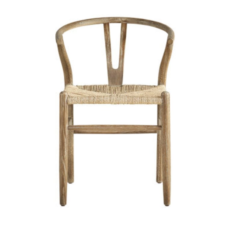 Solid Wood Side Chair in Brown