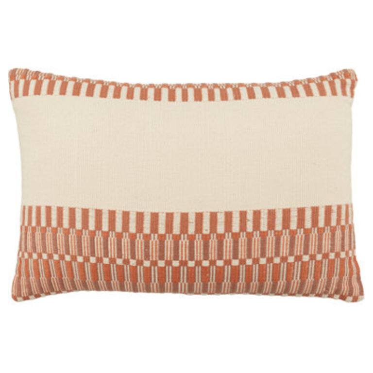 Joost Handmade Tribal Terracotta Lumbar Pillow