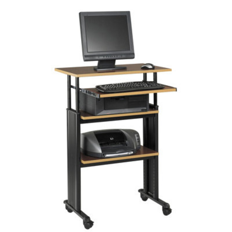MUV Adjustable Stand-Up Workstation AV Cart