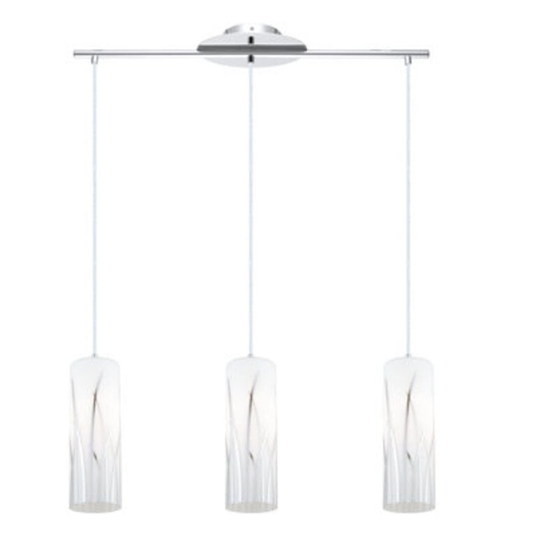 Mishti 3 - Light Chrome Kitchen Island Pendant