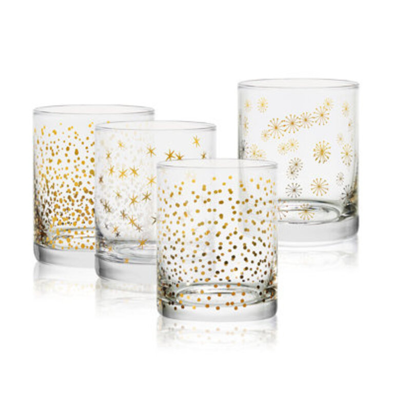 Mikasa Party 13 oz Double Old Fashion Glasses