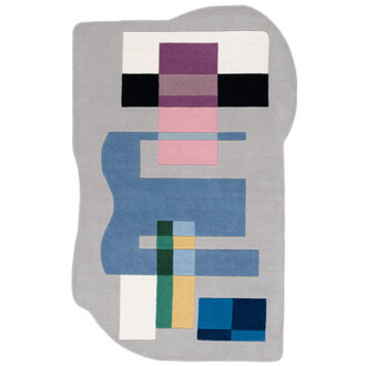 Darick Area Rug In Gray  Blue