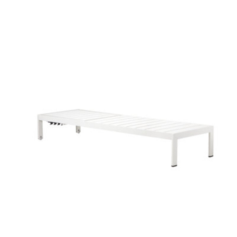 Aynura Outdoor Metal Chaise Lounge