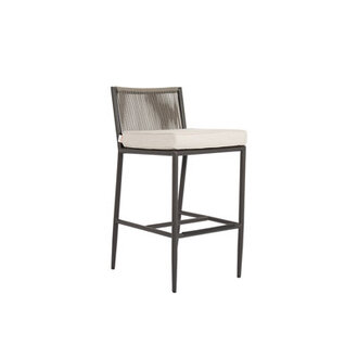 Esme Olefin Rope Outdoor Stool with Cushion