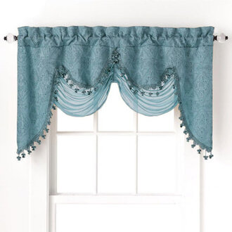 Munsell Ultra Luxurious Fringed Austrian 56 Window Valance